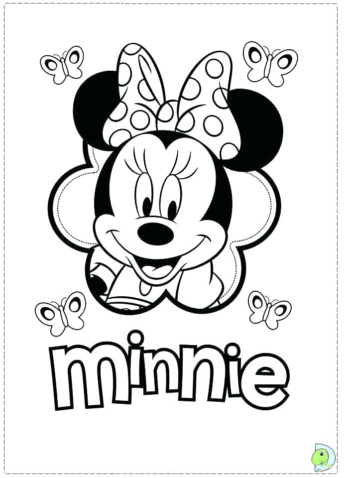 Free Printable Minnie Mouse Coloring Pages at GetDrawings Free download