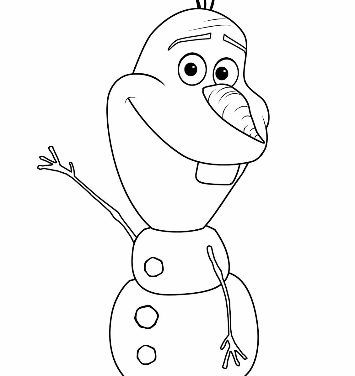 Free Printable Olaf Coloring Pages at GetDrawings Free download