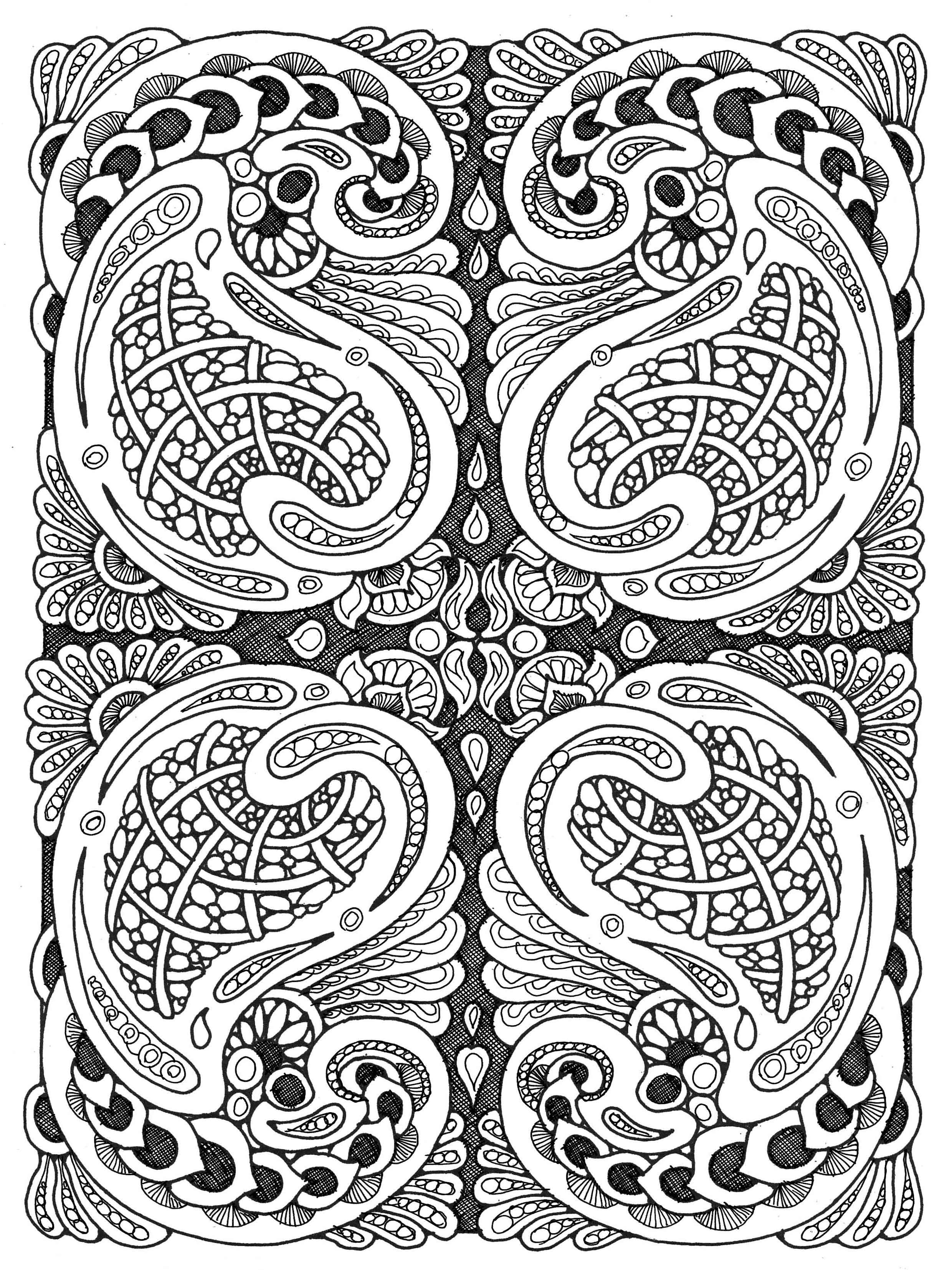 Printable Paisley Coloring Pages Best Coloring Pages