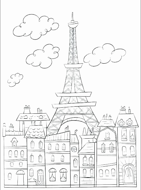 Paris Coloring Pages Free Printable Coloring Pages