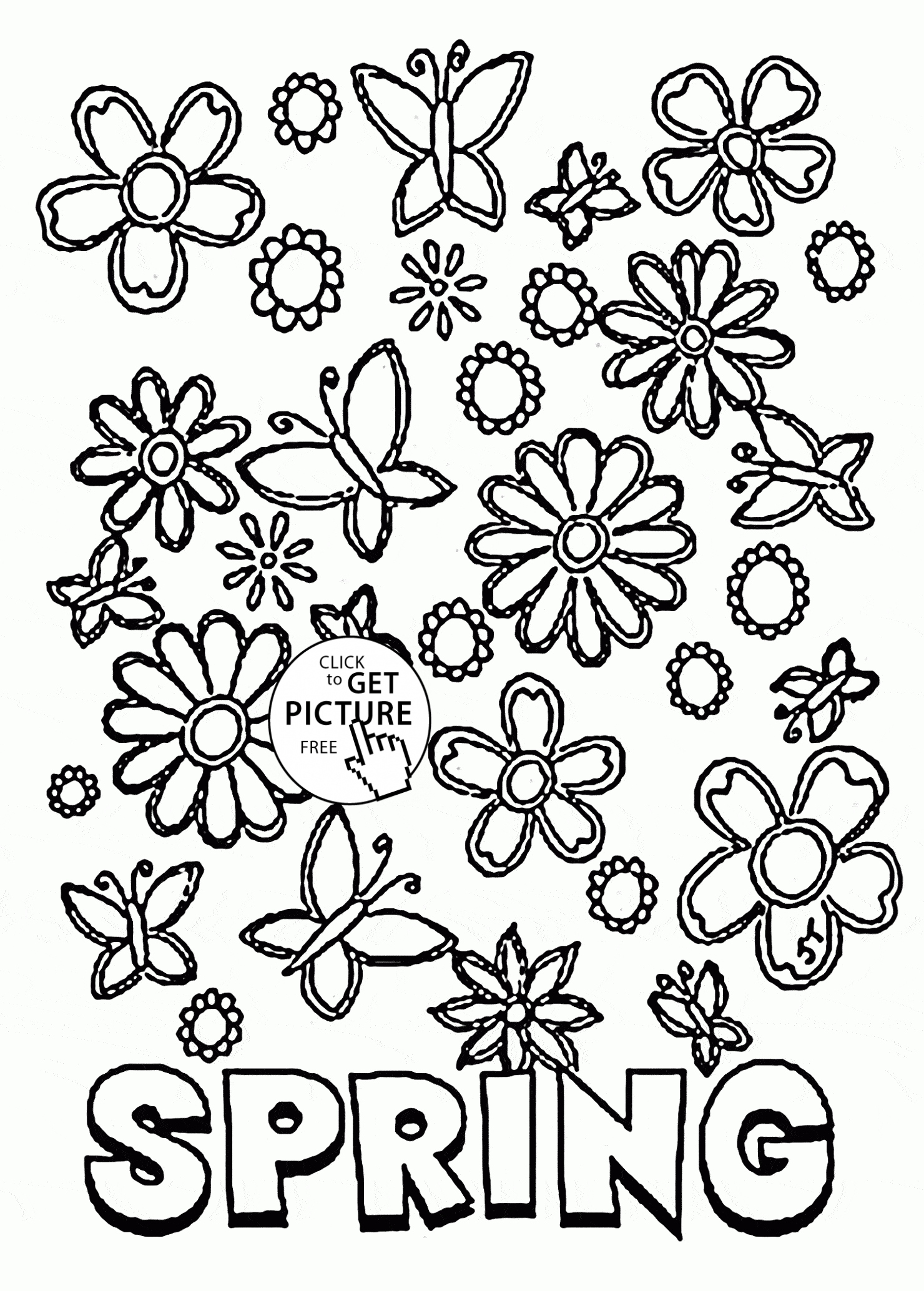 Free Printable Spring Coloring Pages At GetDrawings Free Download