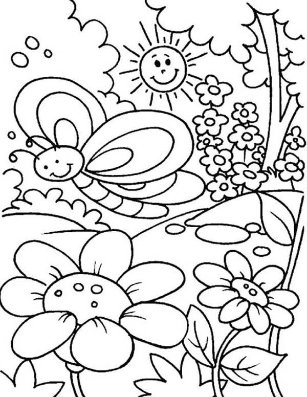 Free Printable Spring Coloring Pages For Adults at ...