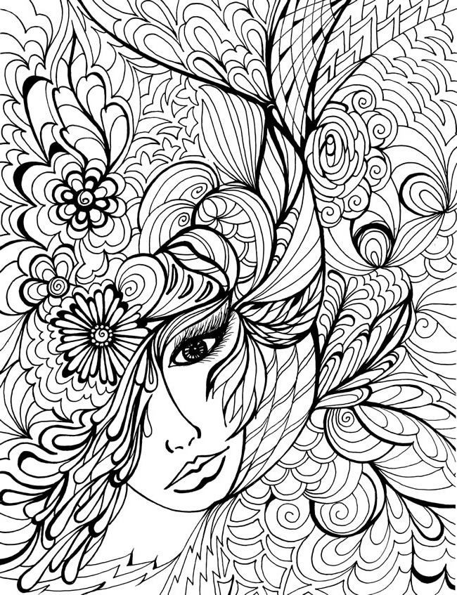 Free Printable Zentangle Coloring Pages at GetDrawings | Free download