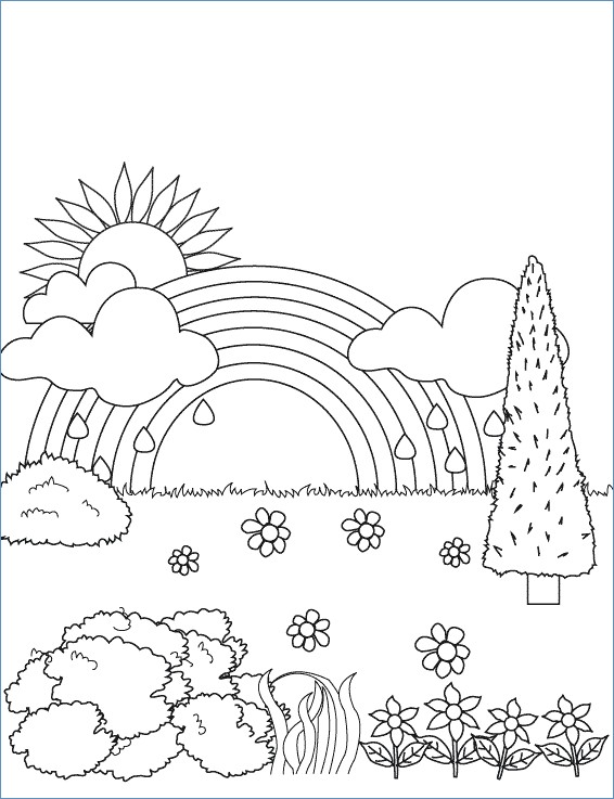 Free Rainbow Coloring Pages at GetDrawings | Free download