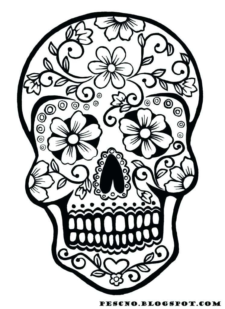 Free Skull Coloring Pages For Adults at GetDrawings | Free download