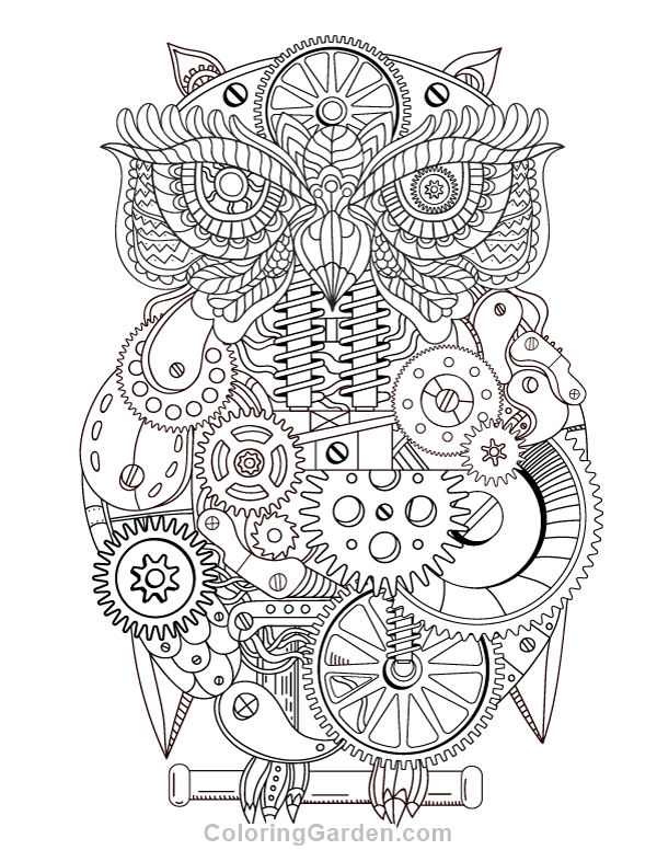 The best free Steampunk coloring page images. Download from 171 free