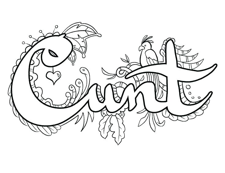 17 F Words Coloring Pages