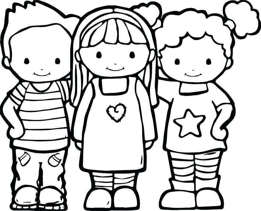 Friendship Day Coloring Pages at GetDrawings | Free download
