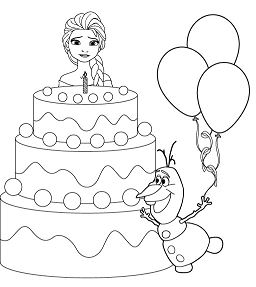 Frozen Birthday Coloring Pages At Getdrawings Free Download