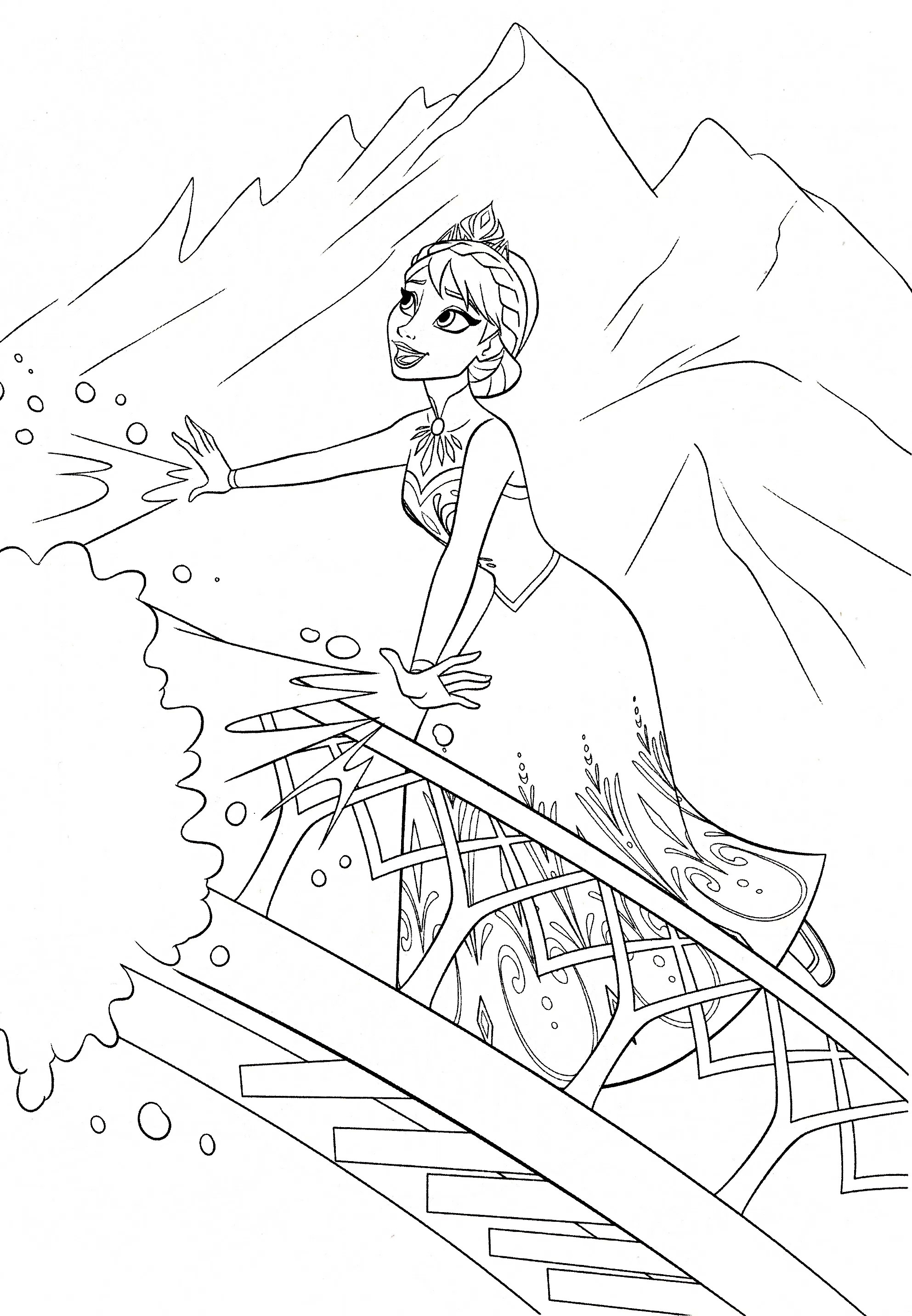 Frozen Fever Coloring Pages at GetDrawings | Free download