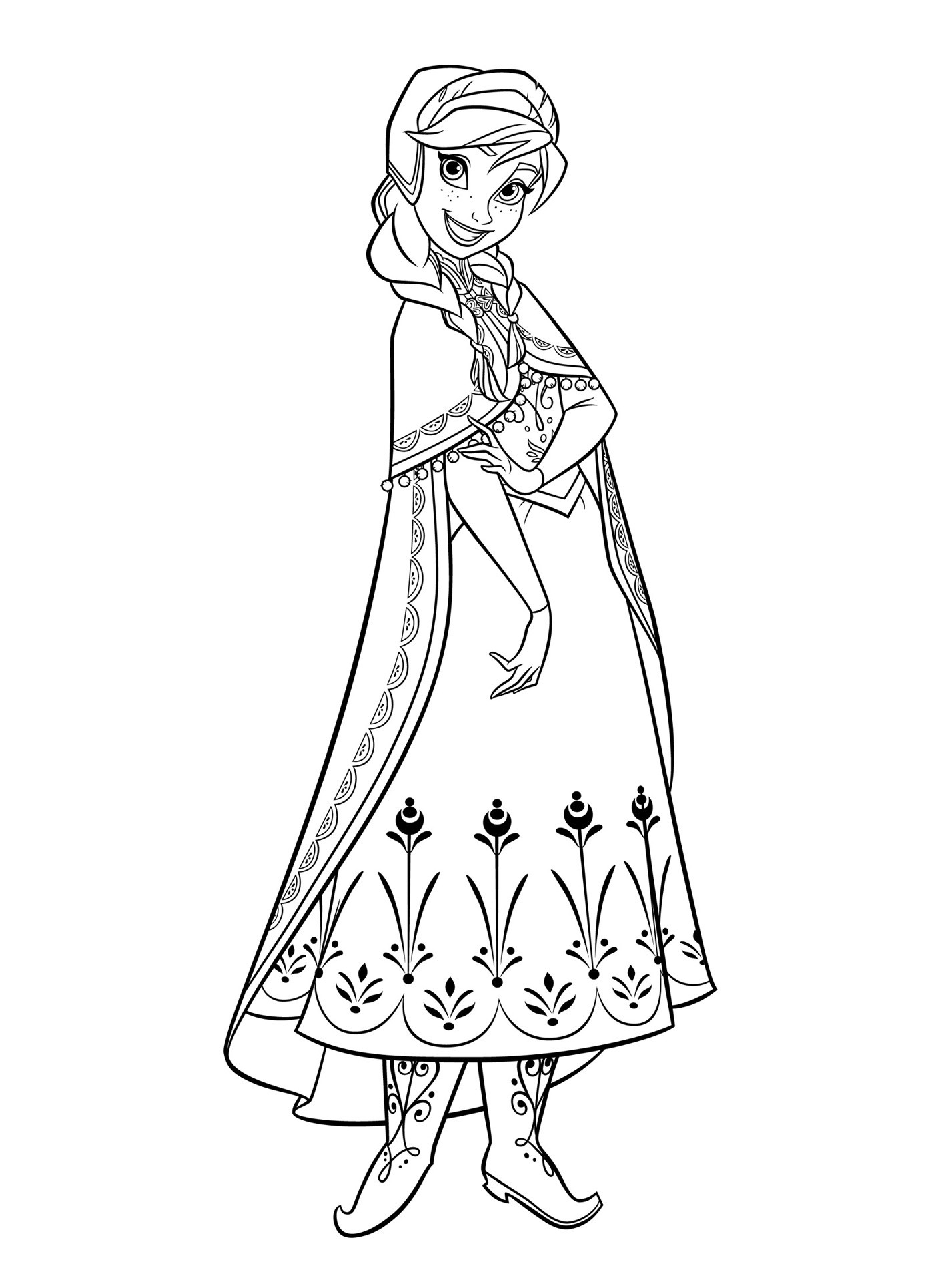 Frozen Fever Elsa Coloring Pages at GetDrawings Free
