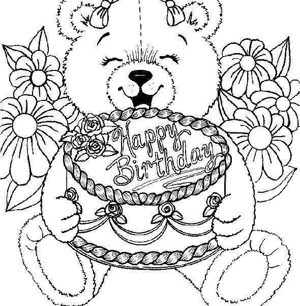 Frozen Happy Birthday Coloring Pages at GetDrawings | Free download