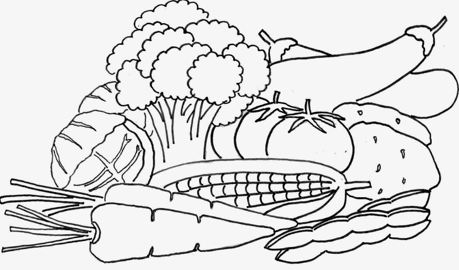 Fruits And Vegetables Coloring Pages At GetDrawings Free Download