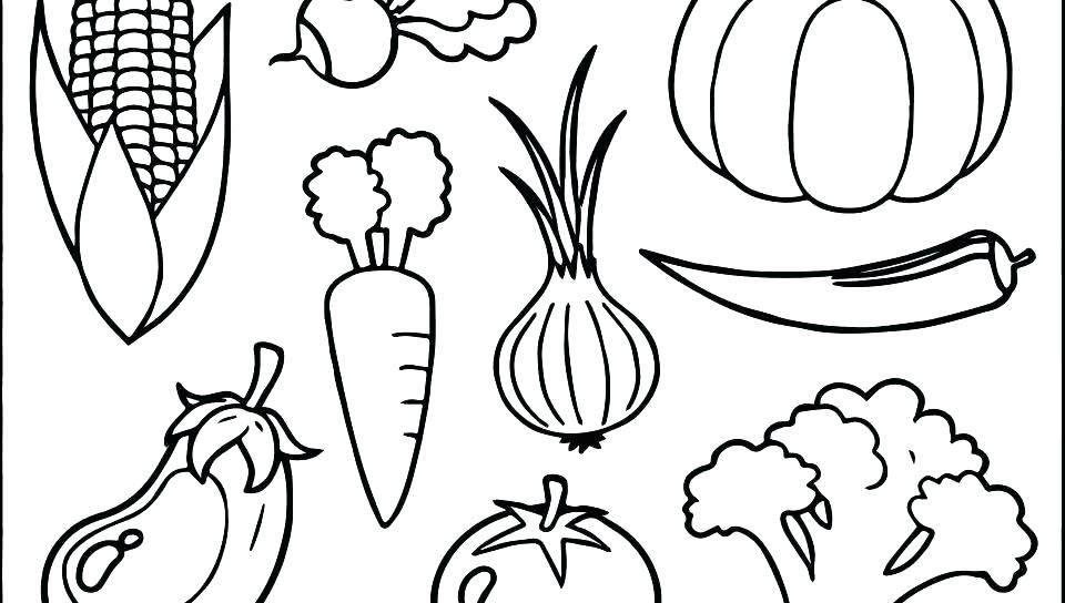 Fruits And Vegetables Coloring Pages at GetDrawings | Free ...