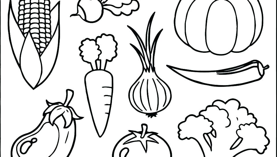 Fruits And Vegetables Coloring Pages At GetDrawings Free Download