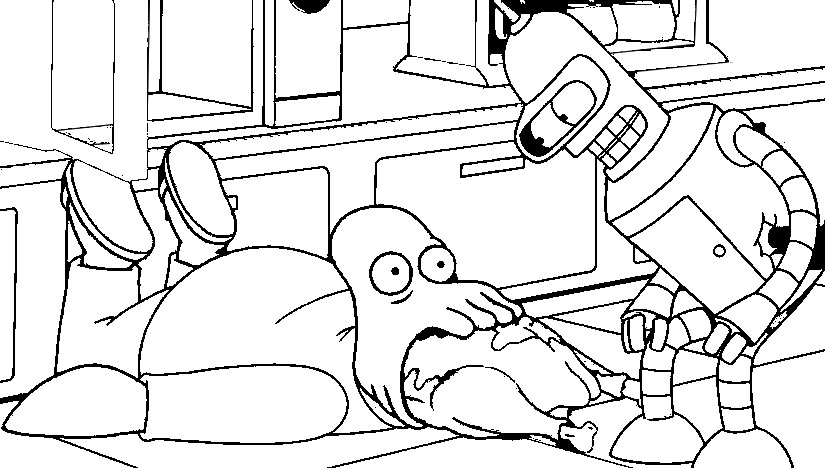825x468 Futurama Coloring Pages New Coloring Page Futurama Game Of Drones.