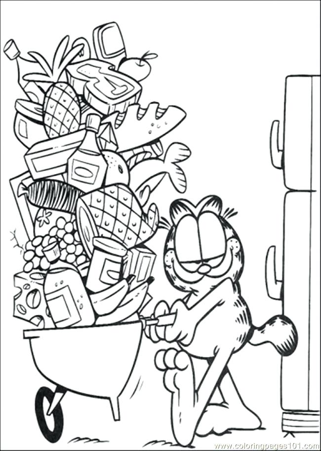 Garfield Christmas Coloring Pages at GetDrawings | Free download