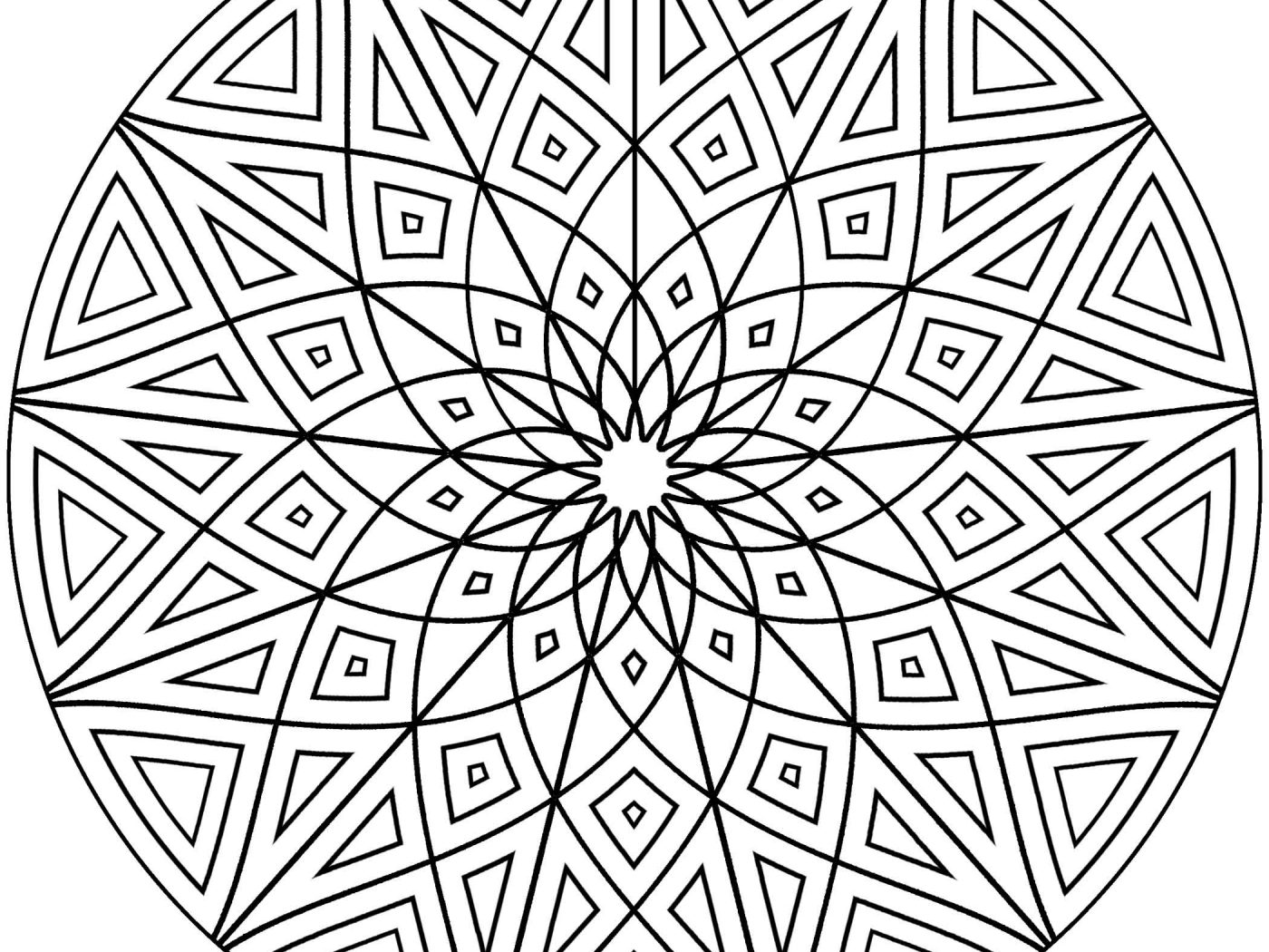 Geometric Coloring Pages For Adults To Print at GetDrawings | Free download