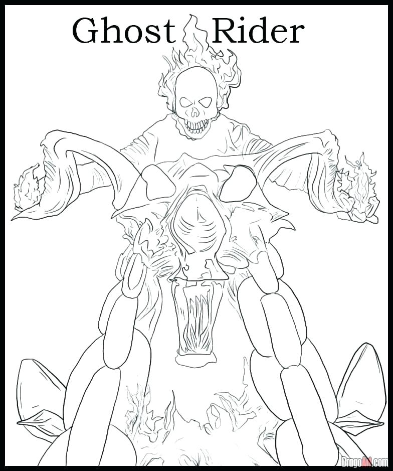 Ghost Rider Coloring Pages at GetDrawings | Free download