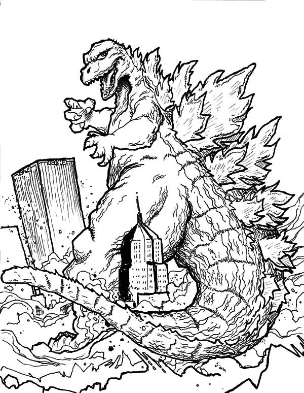 Featured image of post Super Godzilla Realistic Godzilla Coloring Pages