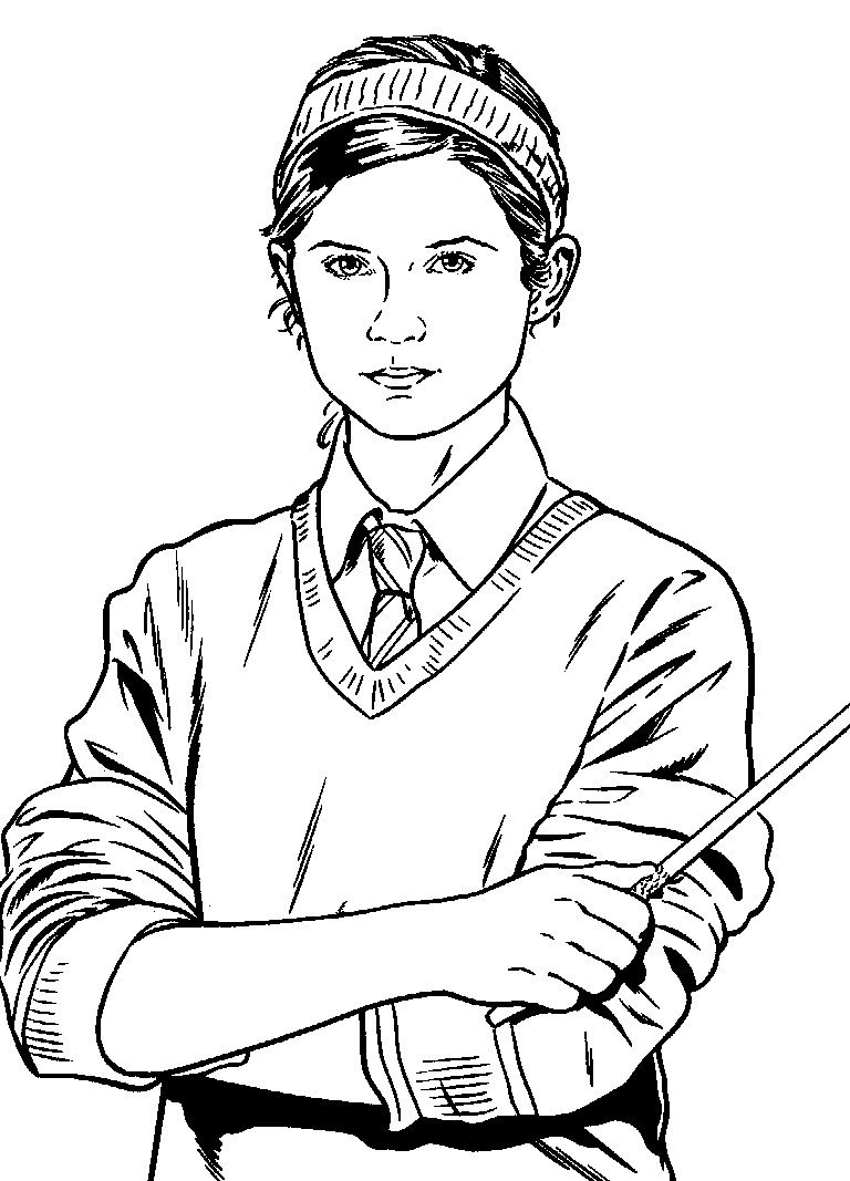 Ginny Weasley Coloring Pages at GetDrawings | Free download