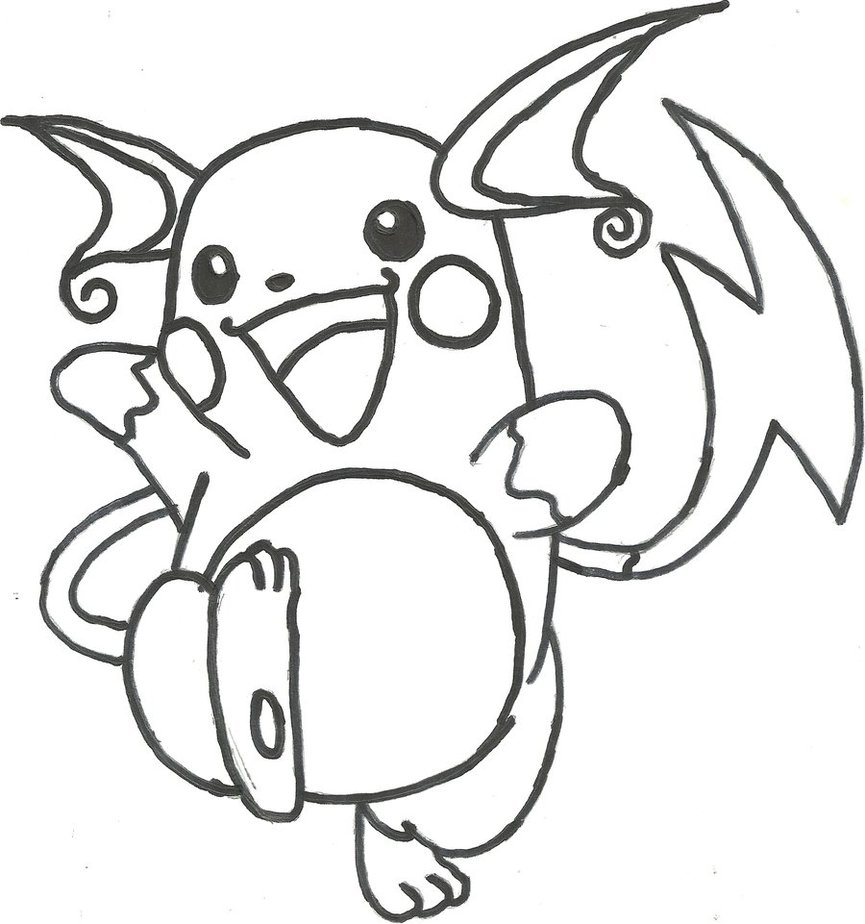 The best free Raichu coloring page images. Download from 147 free