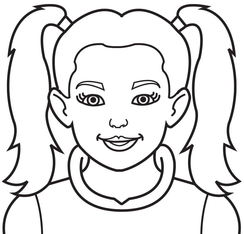 Pretty Girl Face Drawing at GetDrawings | Free download