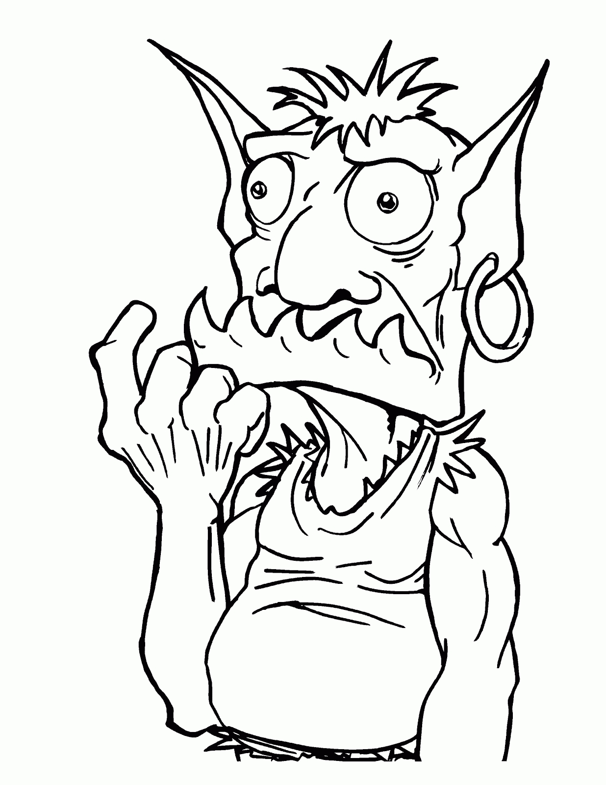 Goblin Coloring Pages at GetDrawings | Free download