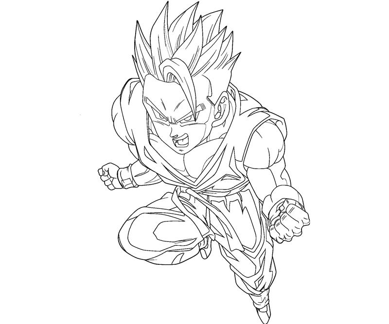 800x667 Gohan Coloring Crafty Teenager Within Pages Designs.