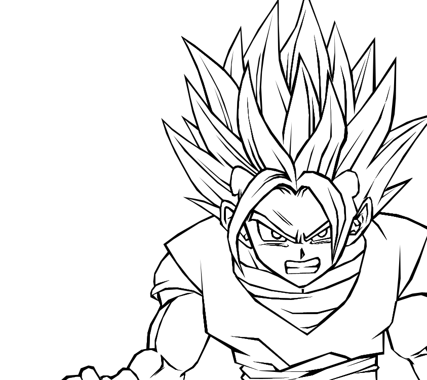 Gohan Super Saiyan 2 Coloring Pages At Getdrawings Free Download