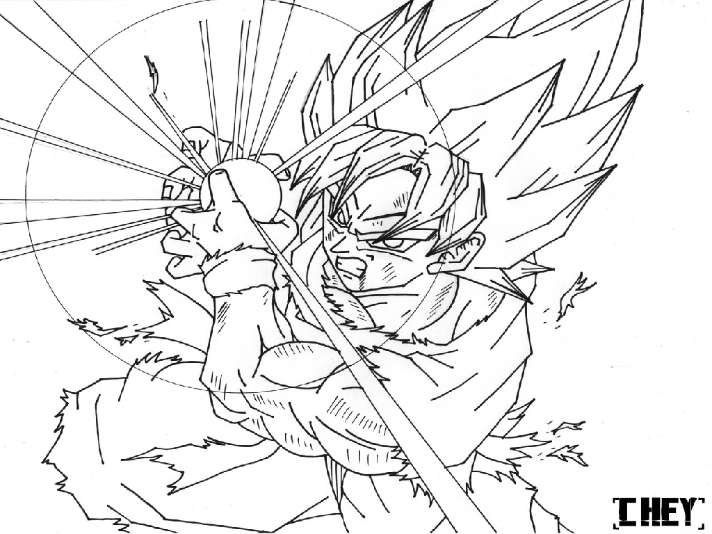 Dragon Ball Z Coloring Pages Goku And Vegeta - Coloring and Drawing