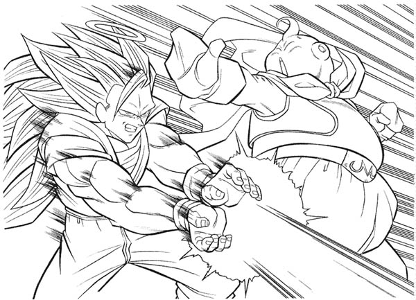 Goku Vs Frieza Coloring Pages at GetDrawings | Free download