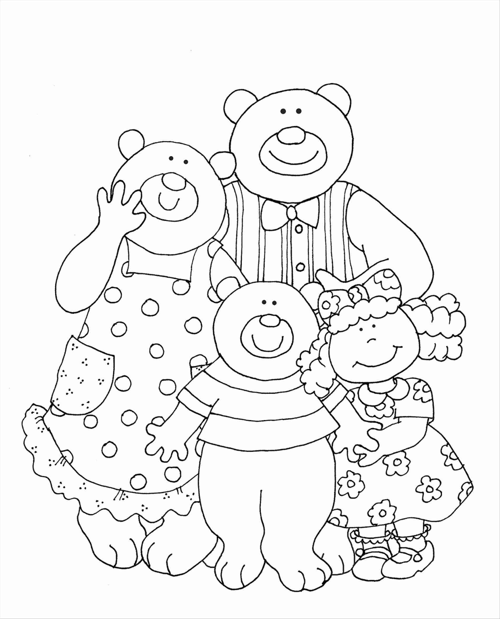 Goldilocks And The Three Bears Coloring Page At GetDrawings Free Download