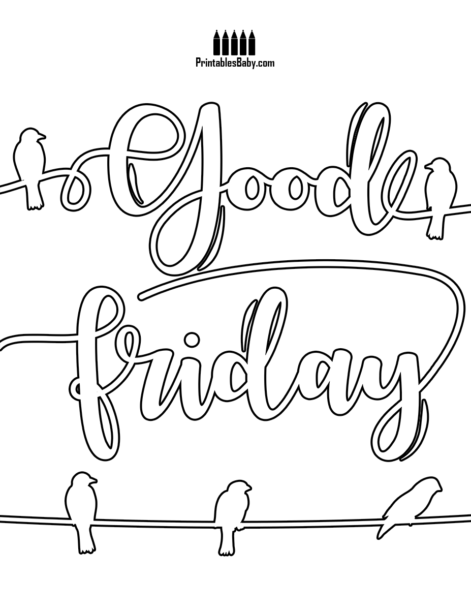 Good Friday Coloring Pages at GetDrawings Free download