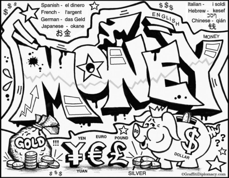 Graffiti Art Coloring Pages At Getdrawings Free Download