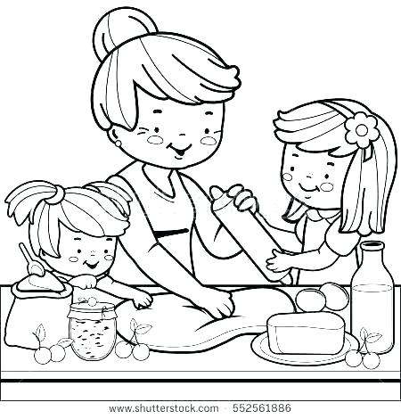 Grandmother Coloring Pages at GetDrawings | Free download