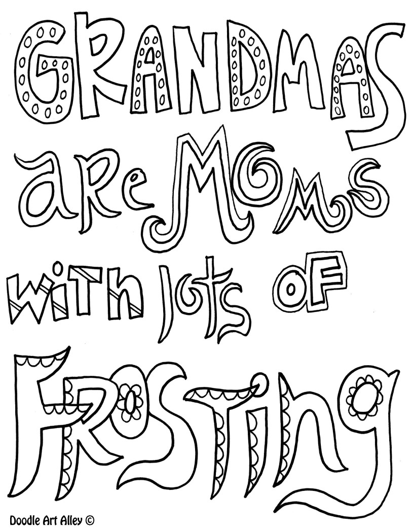 Grandmother Coloring Pages at GetDrawings | Free download