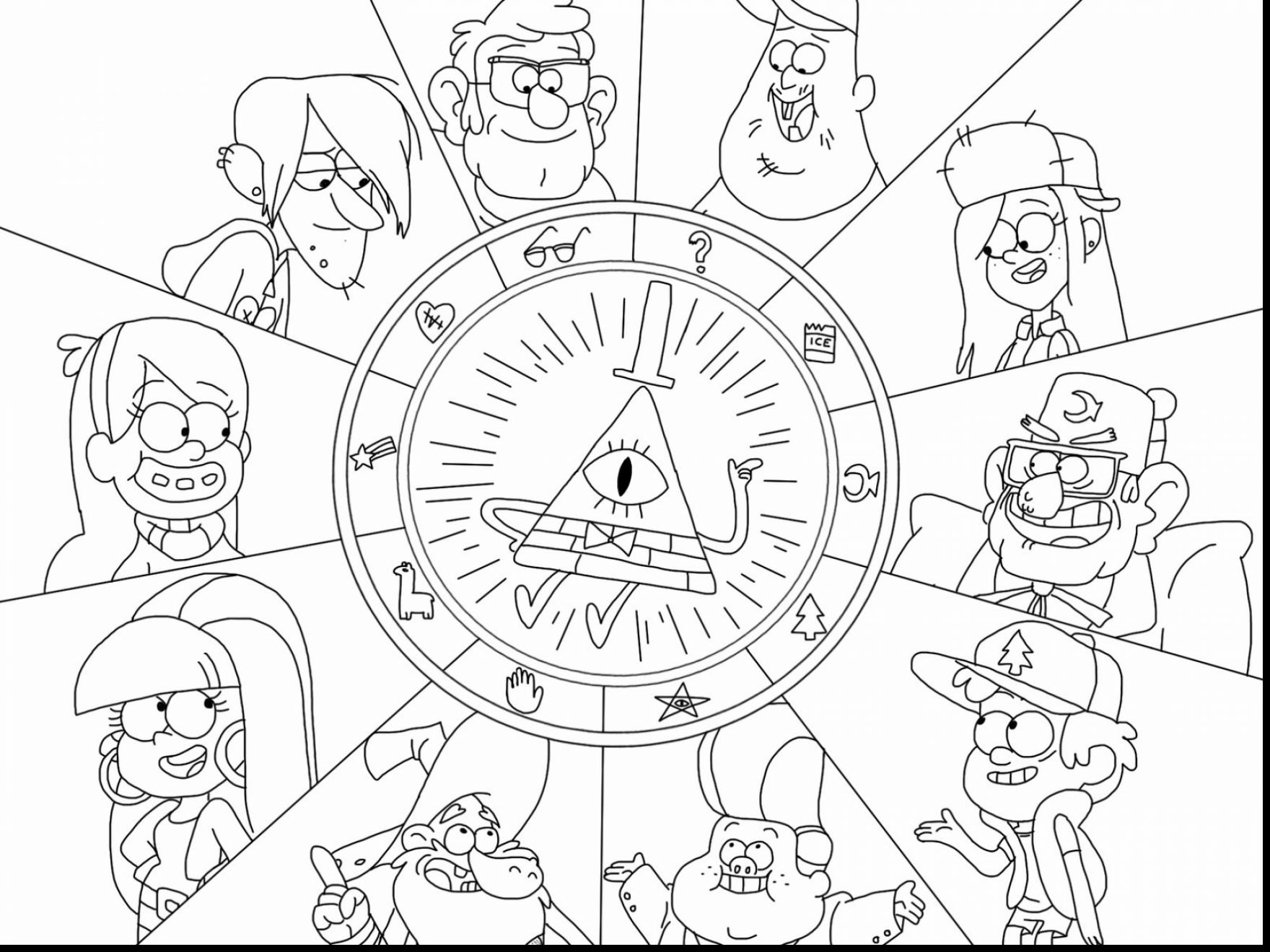 Gravity Falls Coloring Pages At Getdrawings Free Download