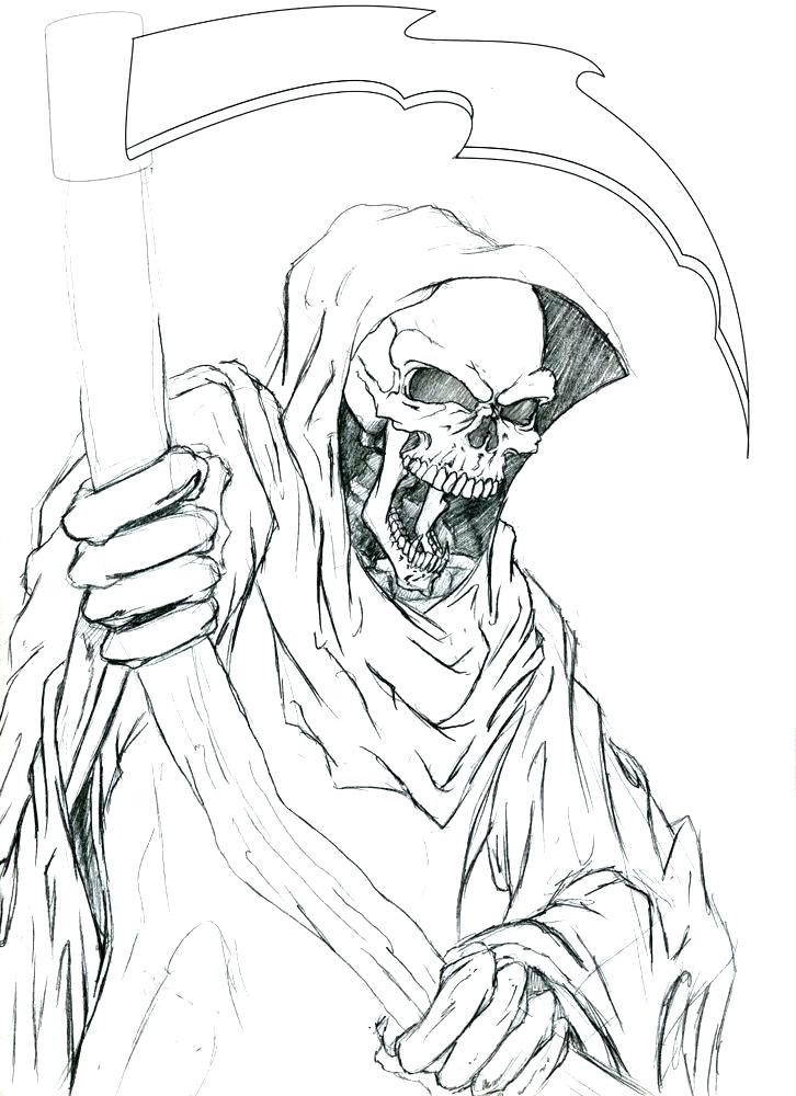 Grim Reaper Coloring Pages At GetDrawings Free Download