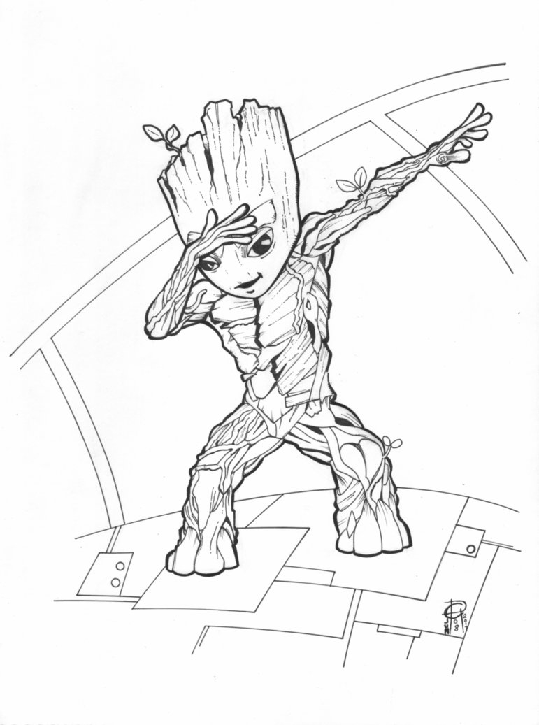 Groot Coloring Pages At Getdrawings Free Download