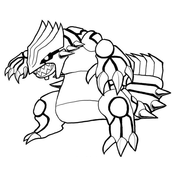 Groudon Coloring Page At Getdrawingscom Free For Personal