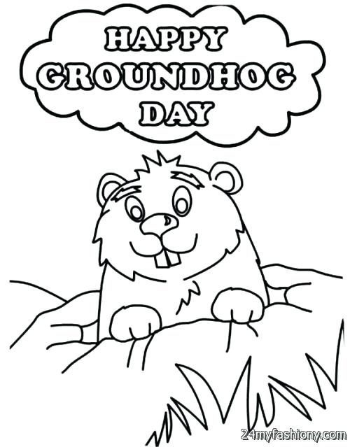 Groundhog Coloring Page at GetDrawings | Free download