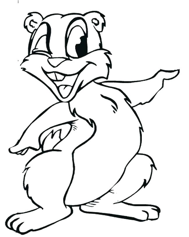 Groundhog Day Coloring Pages For Preschoolers at GetDrawings | Free