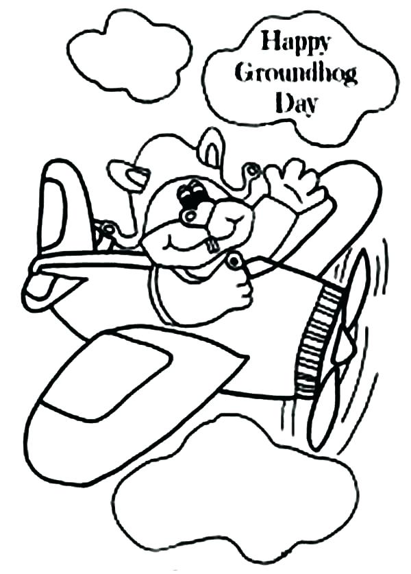 Groundhog Day Coloring Pages For Preschoolers at GetDrawings | Free