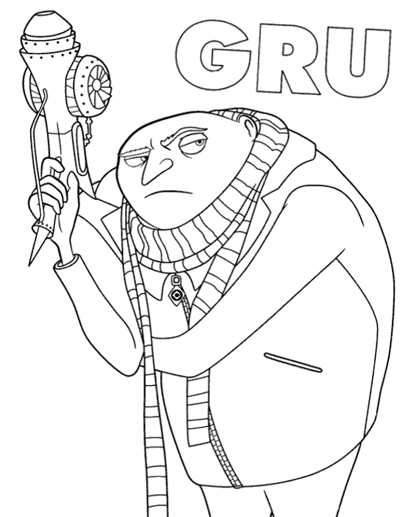 Gru Coloring Pages at GetDrawings | Free download