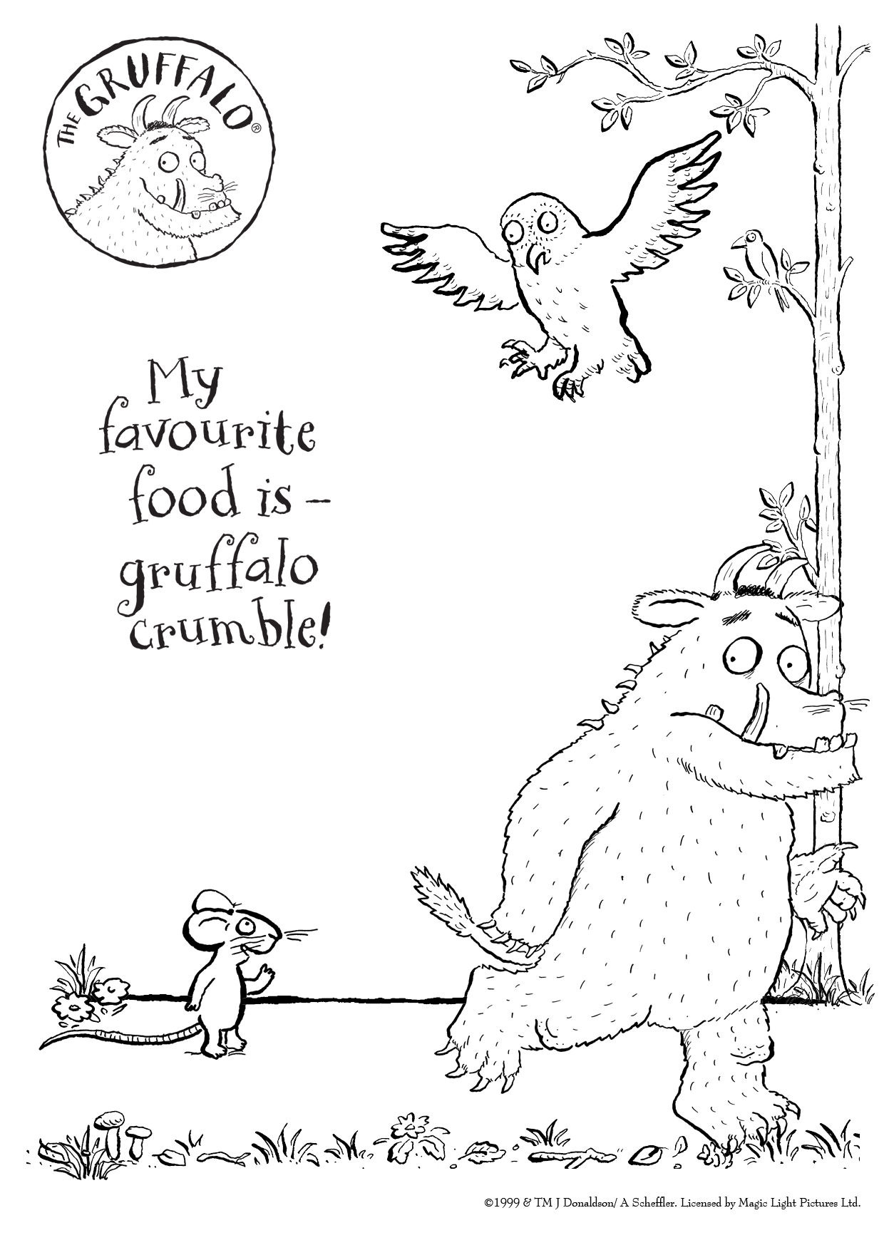 Free Printable Gruffalo Colouring Pages