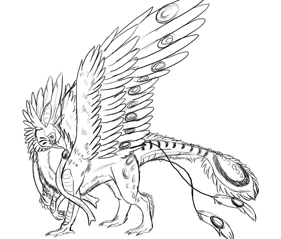 Gryphon Coloring Pages At Getdrawings Free Download