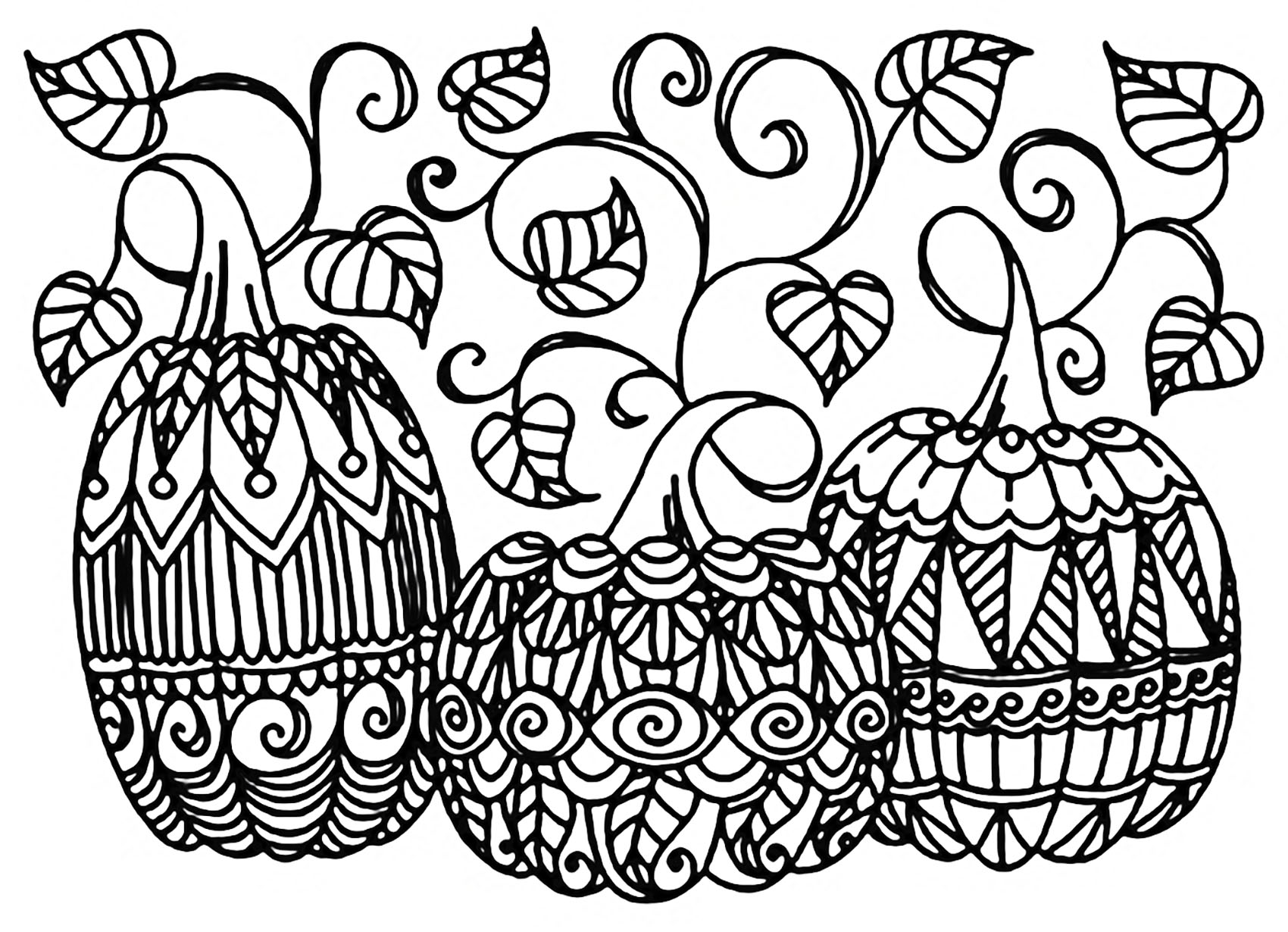 Halloween Coloring Pages For Adults at GetDrawings | Free download