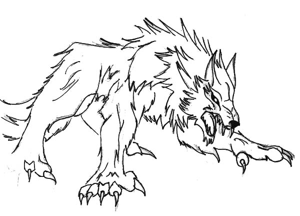 Halloween Wolf Coloring Pages at GetDrawings | Free download