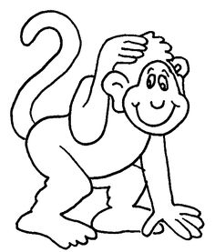 Hanging Monkey Coloring Pages at GetDrawings | Free download